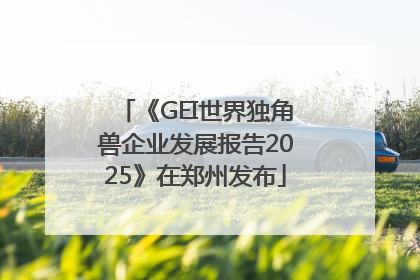 《GEI世界独角兽企业发展报告2025》在郑州发布