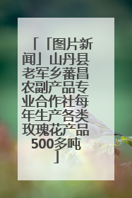 「图片新闻」山丹县老军乡蕃昌农副产品专业合作社每年生产各类玫瑰花产品500多吨