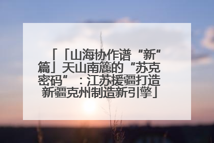 「山海协作谱“新”篇」天山南簏的“苏克密码”：江苏援疆打造新疆克州制造新引擎