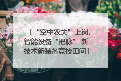 “空中农夫”上岗、智能设备“把脉” 新技术新装备竞技田间