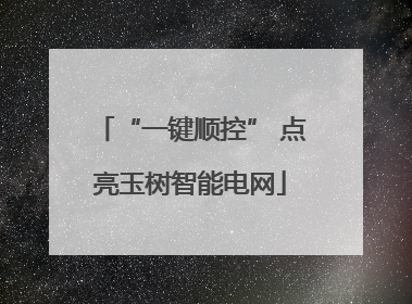 “一键顺控” 点亮玉树智能电网