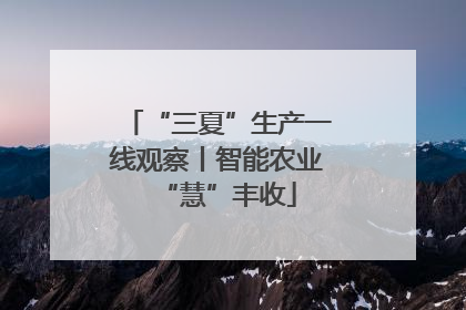“三夏”生产一线观察丨智能农业“慧”丰收