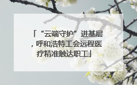 “云端守护”进基层，呼和浩特工会远程医疗精准触达职工