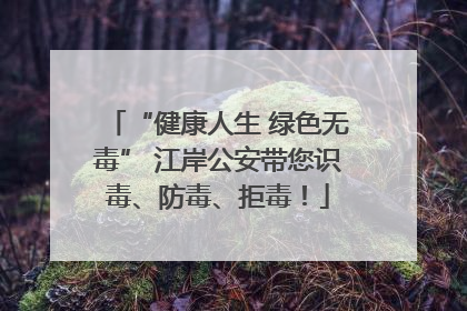 “健康人生 绿色无毒” 江岸公安带您识毒、防毒、拒毒！