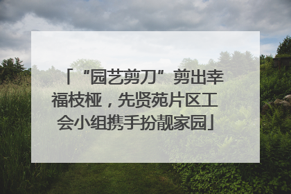 “园艺剪刀”剪出幸福枝桠，先贤苑片区工会小组携手扮靓家园
