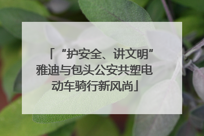 “护安全、讲文明”雅迪与包头公安共塑电动车骑行新风尚