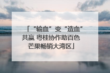 “输血”变“造血”共赢 粤桂协作助百色芒果畅销大湾区