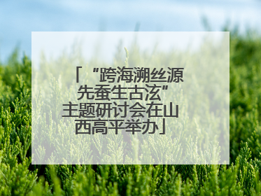“跨海溯丝源 先蚕生古泫”主题研讨会在山西高平举办