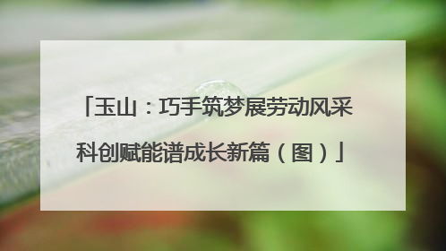 玉山：巧手筑梦展劳动风采 科创赋能谱成长新篇（图）