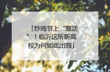 炒鸡节上“整活”！临沂这所新高校为何如此出圈