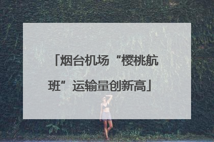 烟台机场“樱桃航班”运输量创新高