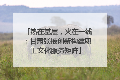 热在基层，火在一线：甘肃张掖创新构建职工文化服务矩阵
