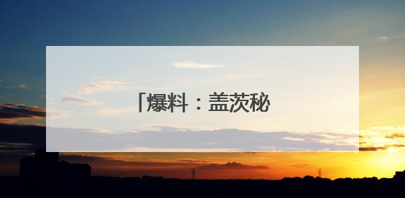 爆料：盖茨秘密去白宫游说