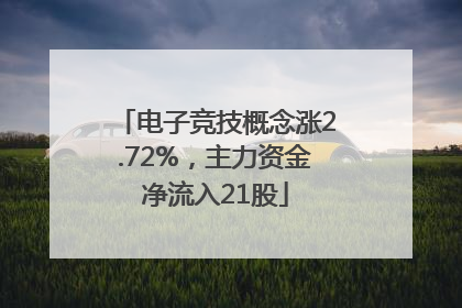电子竞技概念涨2.72%，主力资金净流入21股