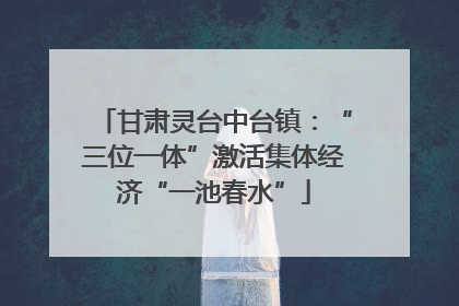 甘肃灵台中台镇：“三位一体”激活集体经济“一池春水”