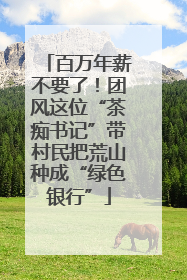 百万年薪不要了！团风这位“茶痴书记”带村民把荒山种成“绿色银行”