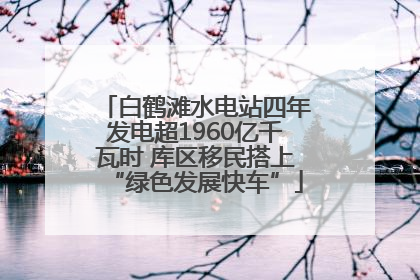 白鹤滩水电站四年发电超1960亿千瓦时 库区移民搭上“绿色发展快车”