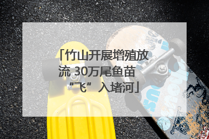 竹山开展增殖放流 30万尾鱼苗“飞”入堵河