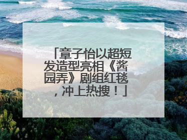 章子怡以超短发造型亮相《酱园弄》剧组红毯，冲上热搜！
