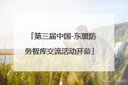 第三届中国-东盟防务智库交流活动开幕