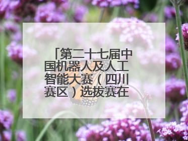 第二十七届中国机器人及人工智能大赛（四川赛区）选拔赛在德阳广汉举行