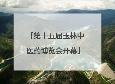 第十五届玉林中医药博览会开幕