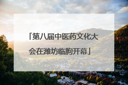 第八届中医药文化大会在潍坊临朐开幕
