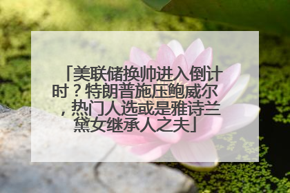 美联储换帅进入倒计时？特朗普施压鲍威尔，热门人选或是雅诗兰黛女继承人之夫