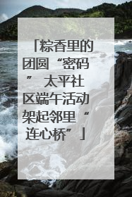 粽香里的团圆“密码” 太平社区端午活动架起邻里“连心桥”