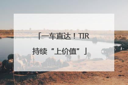 一车直达！TIR持续“上价值”