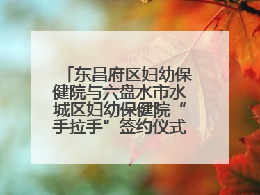 东昌府区妇幼保健院与六盘水市水城区妇幼保健院“手拉手”签约仪式成功举办
