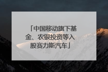 中国移动旗下基金、农银投资等入股赛力斯汽车