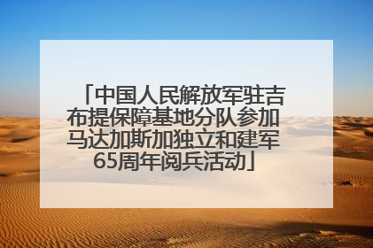 中国人民解放军驻吉布提保障基地分队参加马达加斯加独立和建军65周年阅兵活动