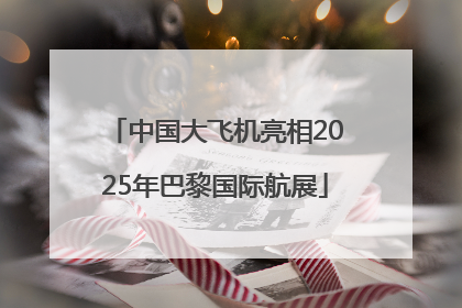 中国大飞机亮相2025年巴黎国际航展