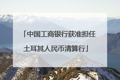 中国工商银行获准担任土耳其人民币清算行
