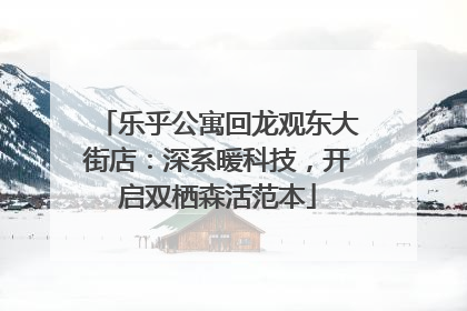乐乎公寓回龙观东大街店：深系暖科技，开启双栖森活范本