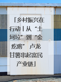 乡村振兴在行动丨从“土坷垃”到“金疙瘩” 卢龙甘薯串起富民产业链