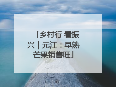 乡村行 看振兴｜元江：早熟芒果销售旺