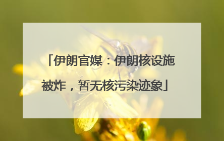 伊朗官媒：伊朗核设施被炸，暂无核污染迹象