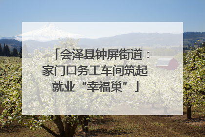 会泽县钟屏街道：家门口务工车间筑起就业“幸福巢”