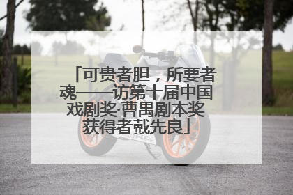可贵者胆，所要者魂——访第十届中国戏剧奖·曹禺剧本奖获得者戴先良