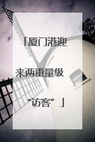 厦门港迎来两重量级“访客”