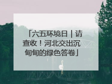 六五环境日｜请查收！河北交出沉甸甸的绿色答卷