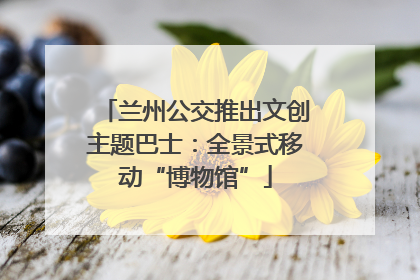 兰州公交推出文创主题巴士：全景式移动“博物馆”