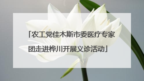 农工党佳木斯市委医疗专家团走进桦川开展义诊活动