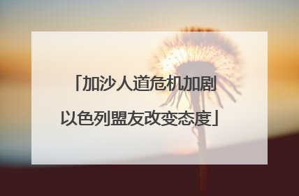 加沙人道危机加剧 以色列盟友改变态度
