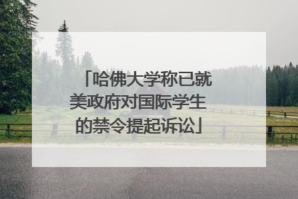 哈佛大学称已就美政府对国际学生的禁令提起诉讼
