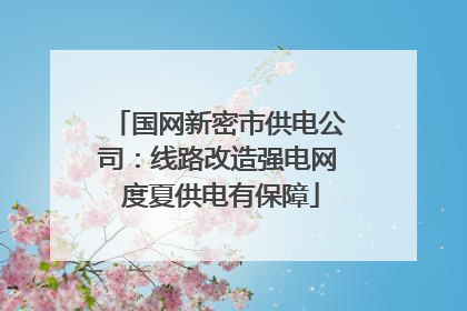 国网新密市供电公司：线路改造强电网 度夏供电有保障