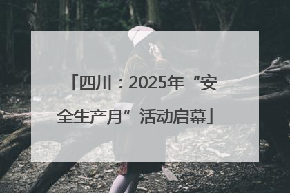 四川：2025年“安全生产月”活动启幕