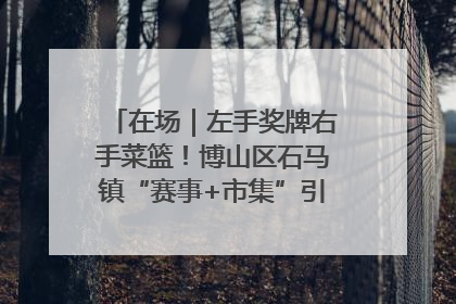 在场｜左手奖牌右手菜篮！博山区石马镇“赛事+市集”引燃周末经济